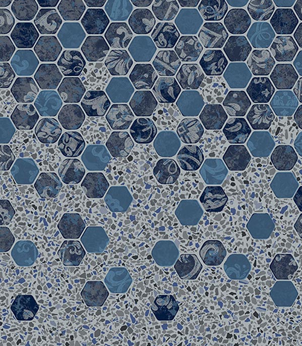 Falling Esagono / Grey Crystal Image